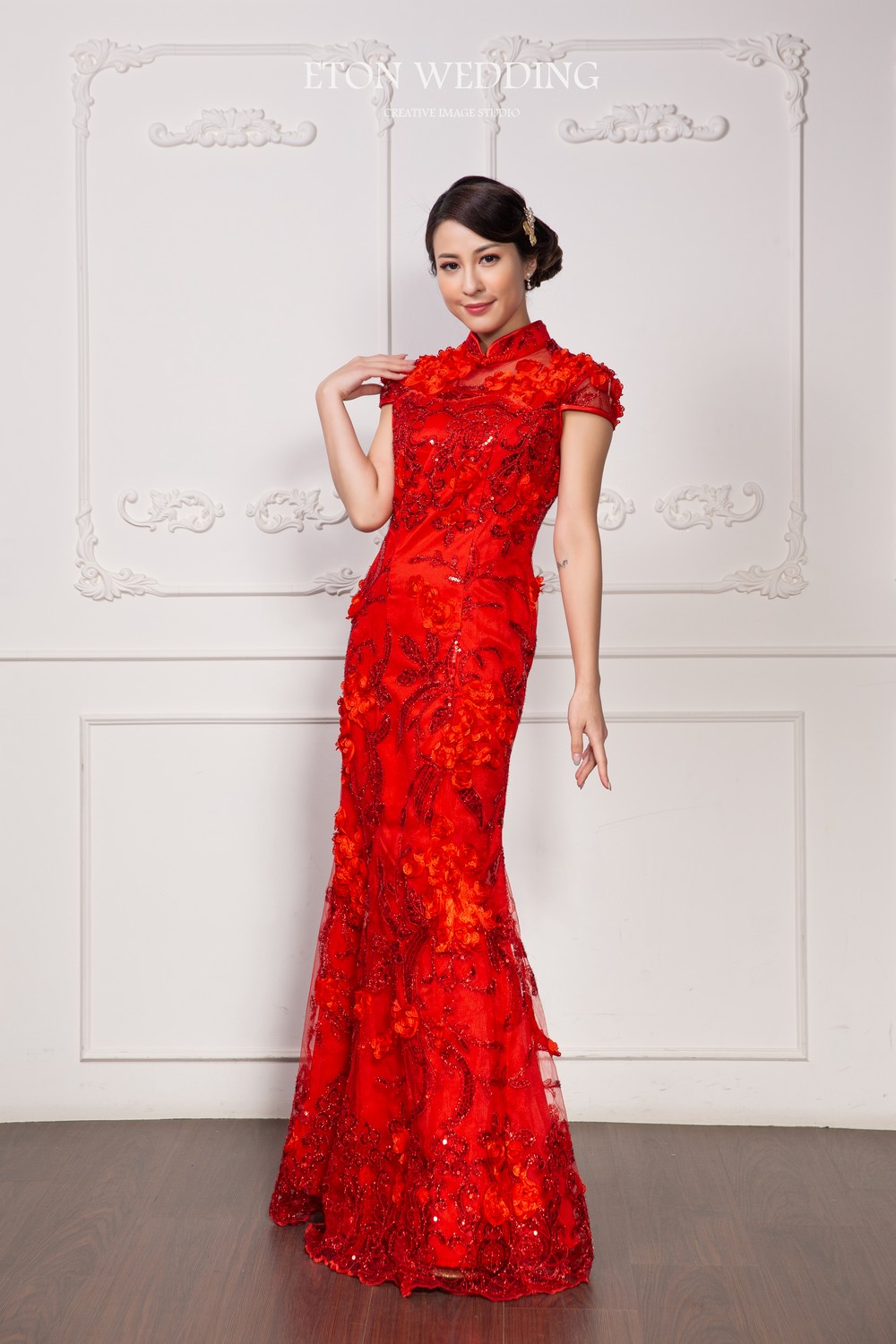 中式禮服,中式婚紗,秀禾服,龍鳳褂,旗袍婚紗,改良式旗袍